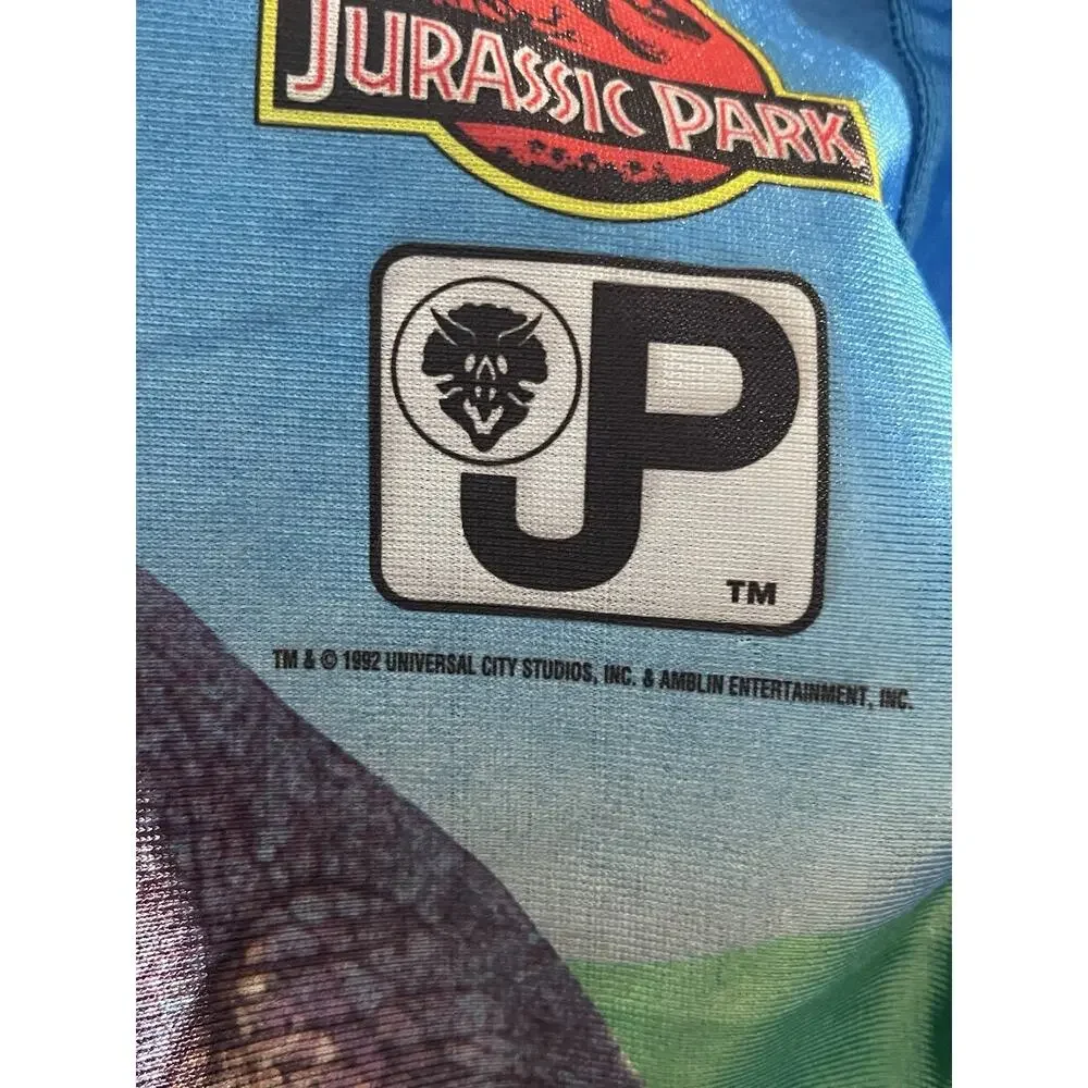 VTG 1992 Jurassic Park Triceratops Halloween Costume Kids Sz M
